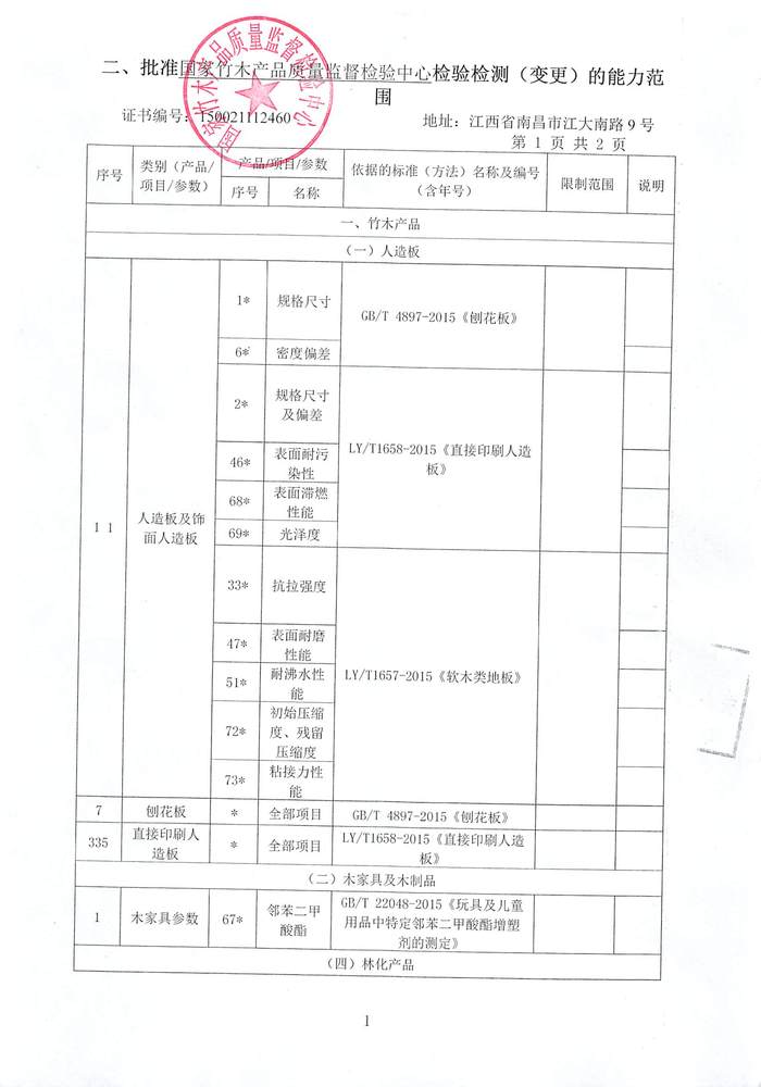 爱格森刨花板资格证书4