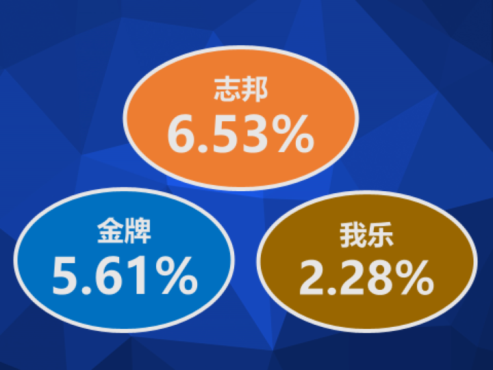 志邦、金牌、我乐